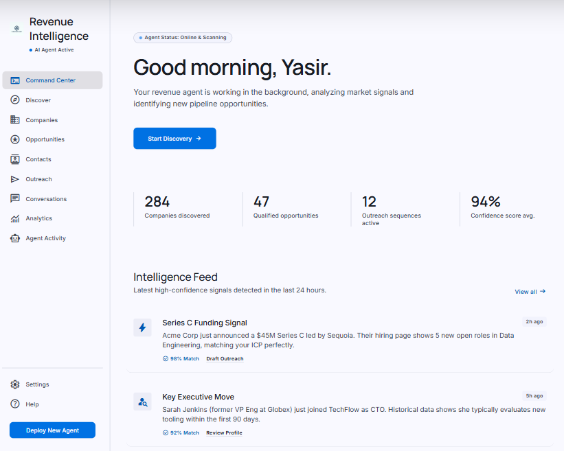ProspectIQ intelligence feed
